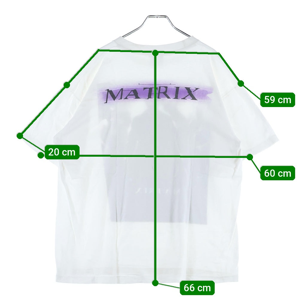 VINTAGE(ヴィンテージ) 00s MATRIX MOVIE TEE マトリックス 両面プリント Tシャツ 半袖カットソー ホワイト