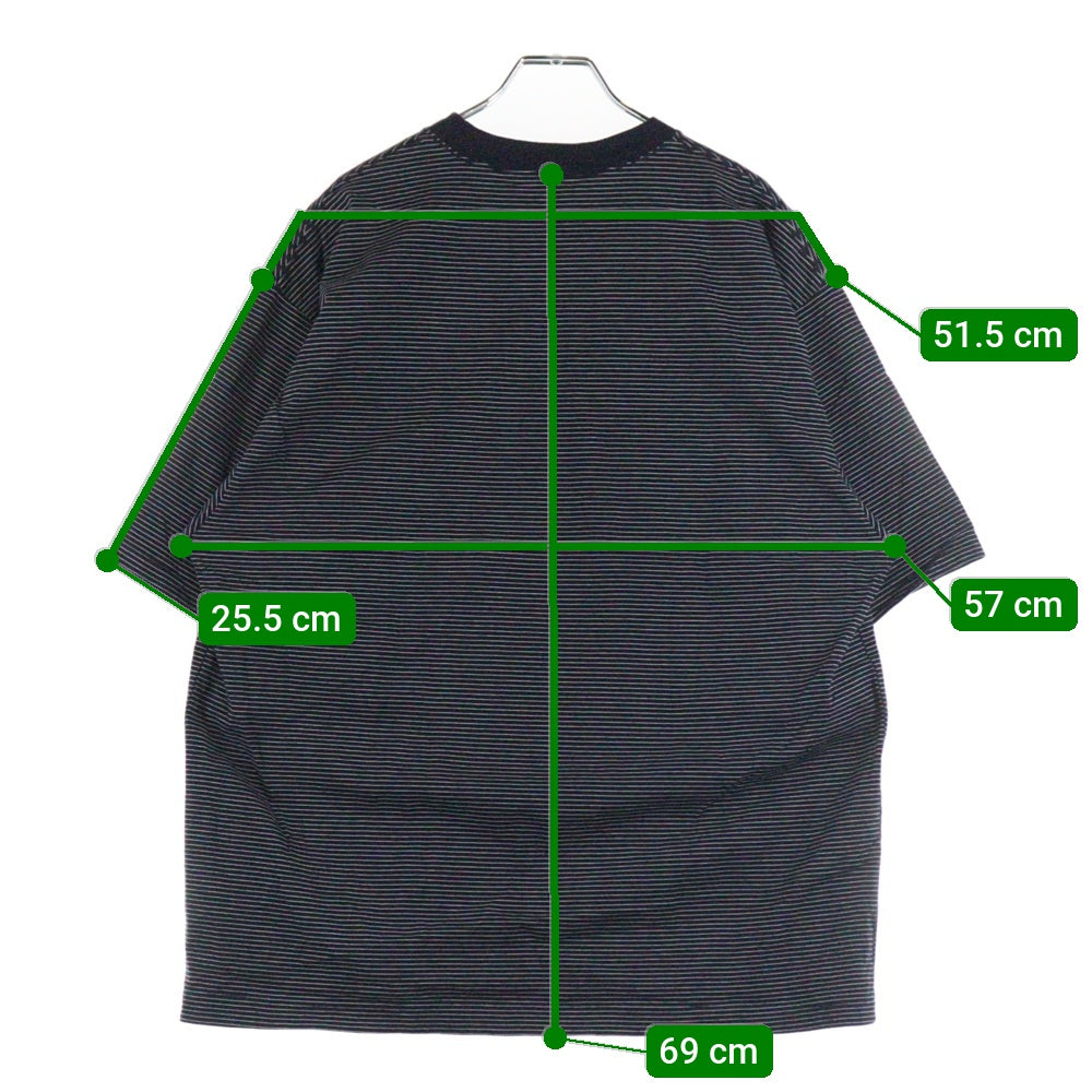 The Ennoy Professional(エンノイプロフェッショナル) 23SS ボーダー Tシャツ 半袖カットソー ネイビー