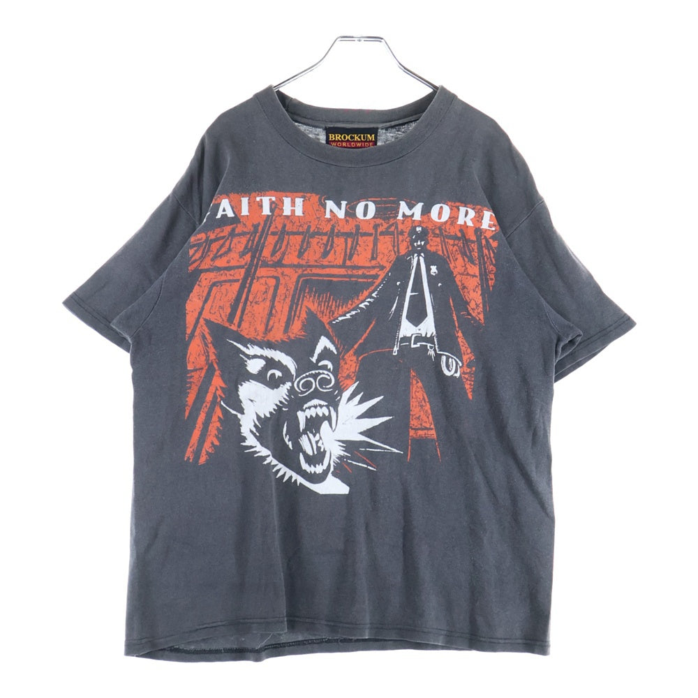 VINTAGE(ヴィンテージ) 90s FAITH NO MORE フェイスノーモア 両面プリント Tシャツ 半袖カットソーブラック