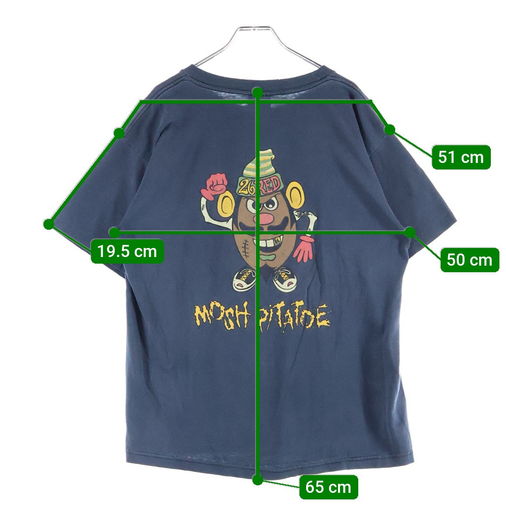 VINTAGE(ヴィンテージ) 90s 26RED MOSH PITATOE Tシャツ 半袖カットソーネイビー