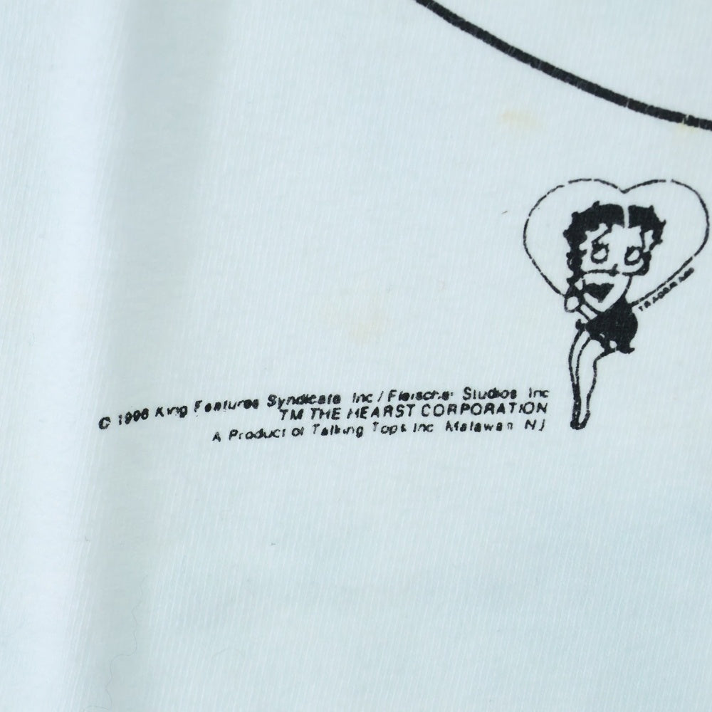 VINTAGE(ヴィンテージ) 90s BETTY BOOP ベティ Tシャツ 半袖カットソー ホワイト
