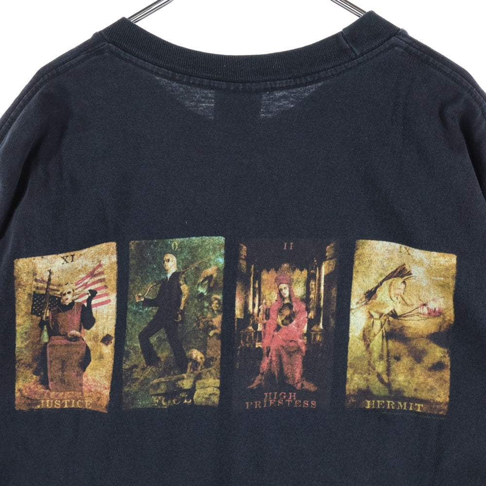 VINTAGE(ヴィンテージ) 00s MARILYN MANSON HIEROPHANT GIANTタグ 両面プリント 半袖Tシャツ カットソー ブラック