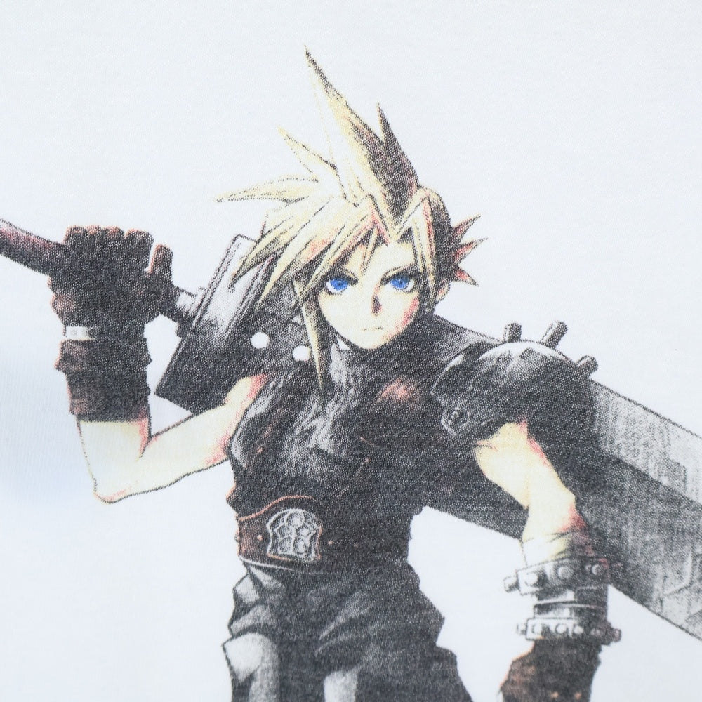VINTAGE(ヴィンテージ) 90s FINAL FANTASY 7 CLOUD PLAYSTATION ファイナルファンタジー クラウド ストライフ プレイステーション プリント 半袖Tシャツ カットソー ホワイト