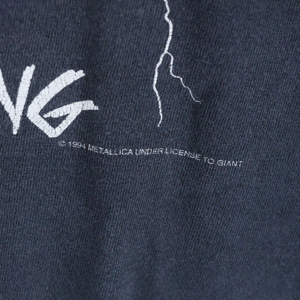 VINTAGE(ヴィンテージ) 90s METALLICA RIDE THE LIGHTNING 1994 メタリカ 半袖Tシャツ カットソー ブラック