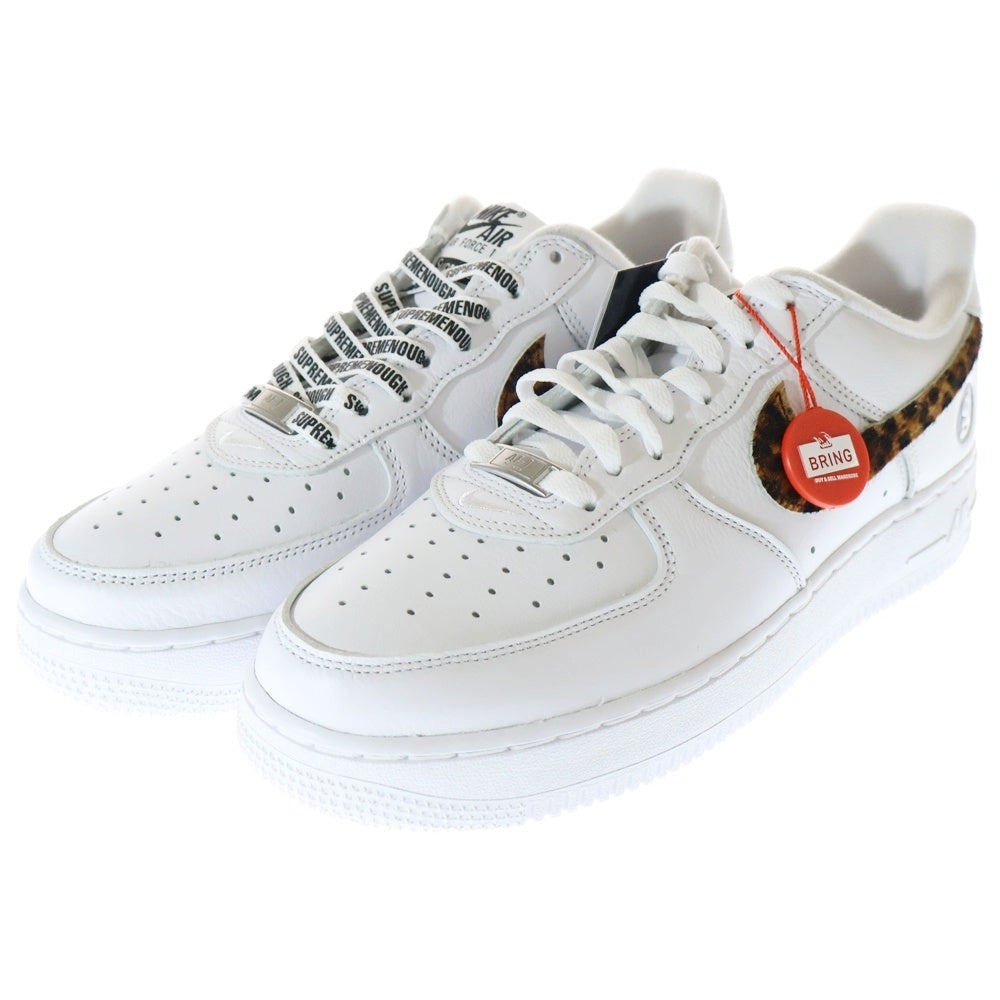 NIKE(ナイキ) × SUPREME × GOODENOUGH AIR FORCE 1 LOW WHITE CHEETAH PRINT エアフォース1 ロウ ホワイト チータープリント IM-3483-100 US8.5/26.5cm