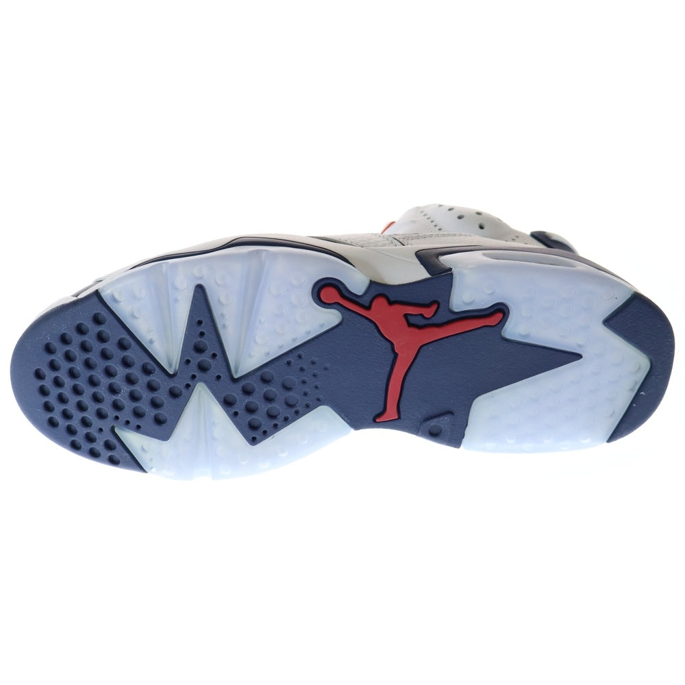 NIKE(ナイキ) AIR JORDAN 6 RETRO OLYMPIC WHITE/VARSITY RED-MIDNIGHT NAVY エアジョーダン6 ハイカットスニーカー ホワイト/ブルー CT8529-164 US10.5/28.5cm