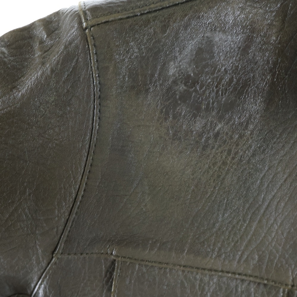 TENDERLOIN(テンダーロイン) SHEEPSKIN LEATHER JACKET シープスキン 羊革 レザー ジャケット ブラウン