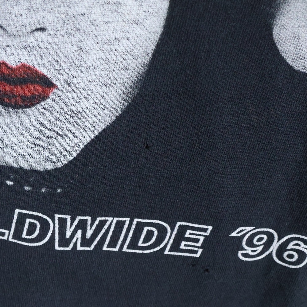 VINTAGE(ヴィンテージ) 90s KISS ALIVE WORLDWIDE TOUR 1996 半袖Tシャツ カットソー ブラック