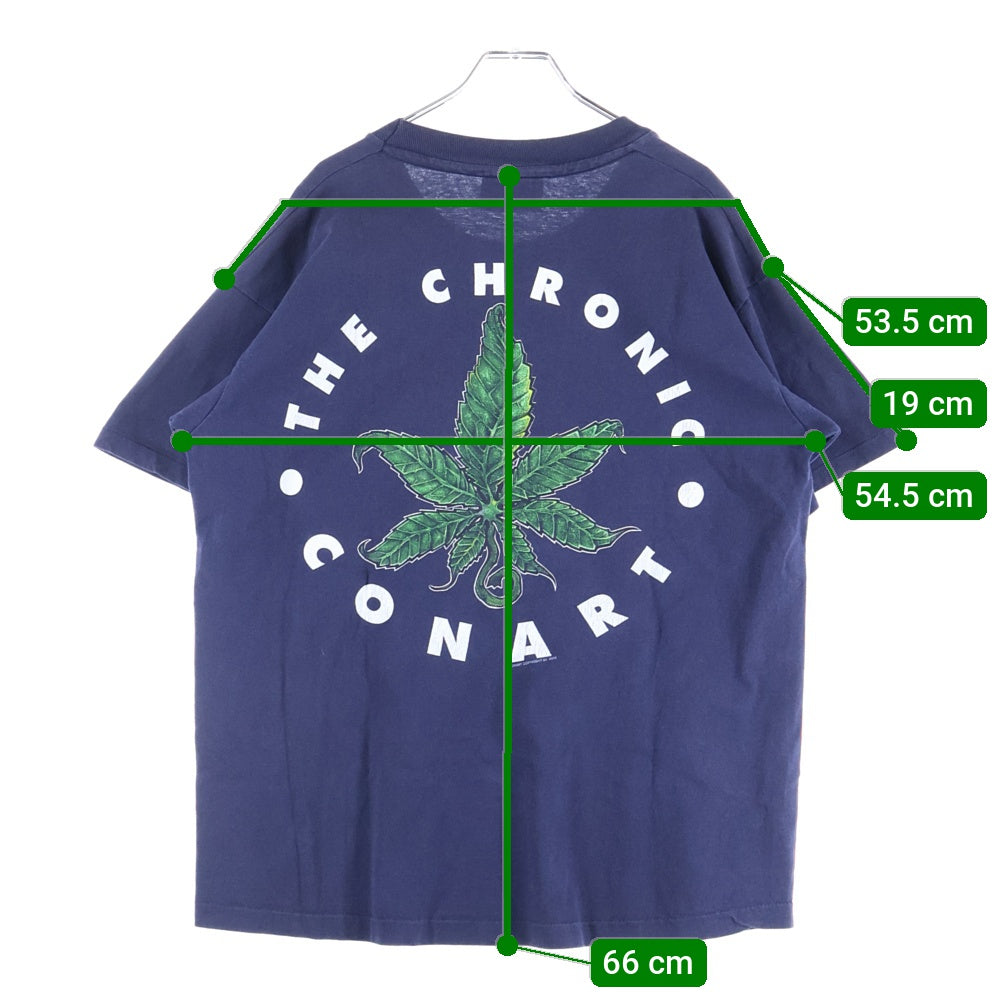 VINTAGE(ヴィンテージ) 90s THE CHRONIC CONART TEE コナート 両面プリント半袖Tシャツ カットソー ネイビー