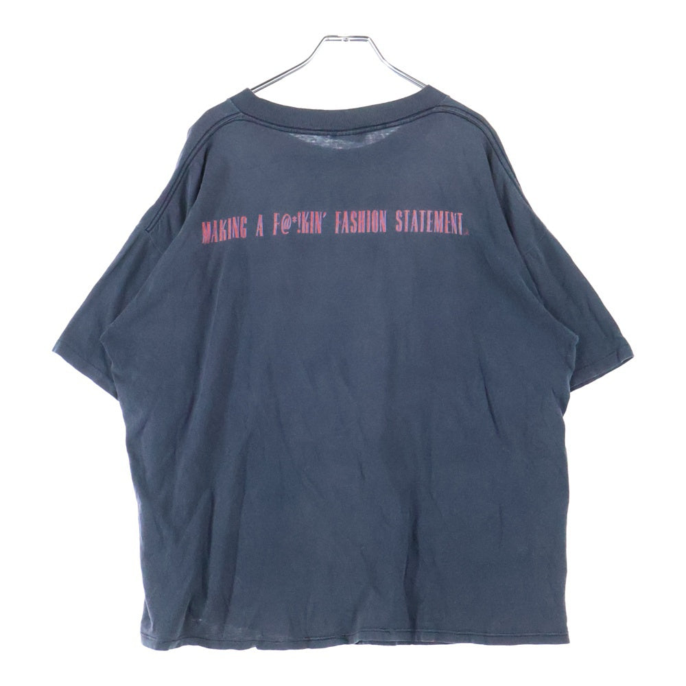VINTAGE(ヴィンテージ) 90s GUNS N ROSES USE YOUR ILUSION ガンズアンドローゼズ 両面プリント 半袖Tシャツ カットソー ブラック