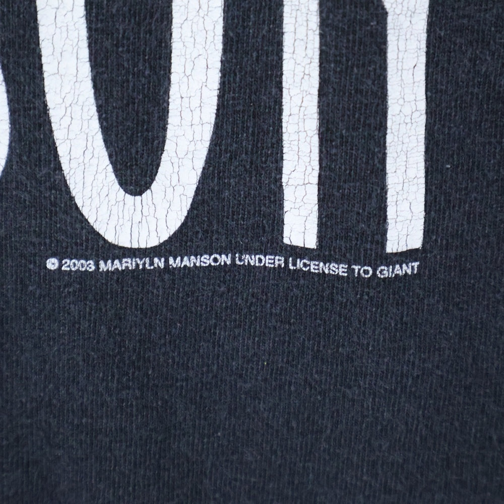 VINTAGE(ヴィンテージ) 00s MARILYN MANSON GROTESK BURLESK TOUR マリリンマンソン グロテスク バーレスク Tシャツ 半袖 カットソー ブラック