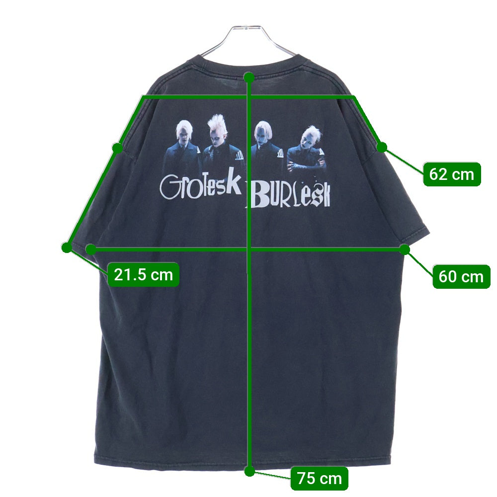 VINTAGE(ヴィンテージ) 00s MARILYN MANSON GROTESK BURLESK TOUR マリリンマンソン グロテスク バーレスク Tシャツ 半袖 カットソー ブラック