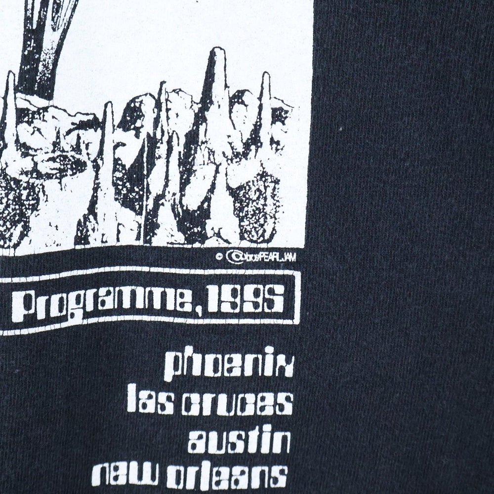 VINTAGE(ヴィンテージ) 90s PEARL JAM PROGRAMME TOUR パールジャム プログラム ツアー Tシャツ 半袖カットソー ブラック