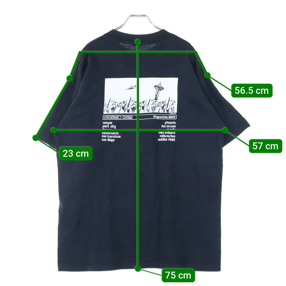 VINTAGE(ヴィンテージ) 90s PEARL JAM PROGRAMME TOUR パールジャム プログラム ツアー Tシャツ 半袖カットソー ブラック