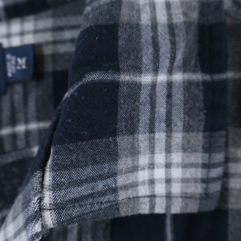 POLO RALPH LAUREN(ポロラルフローレン) 90ー00s CALDWELL RAYON SHIRT レーヨン チェック 長袖シャツ ブラック