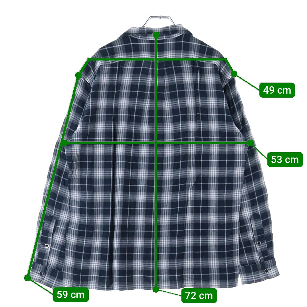 POLO RALPH LAUREN(ポロラルフローレン) 90ー00s CALDWELL RAYON SHIRT レーヨン チェック 長袖シャツ ブラック