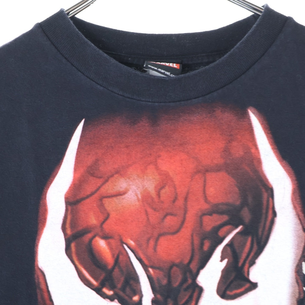 VINTAGE(ヴィンテージ) 00s MAVEL CARNAGE FACE TEE マーベル カーネイジ フロント プリント Tシャツ 半袖カットソーブラック