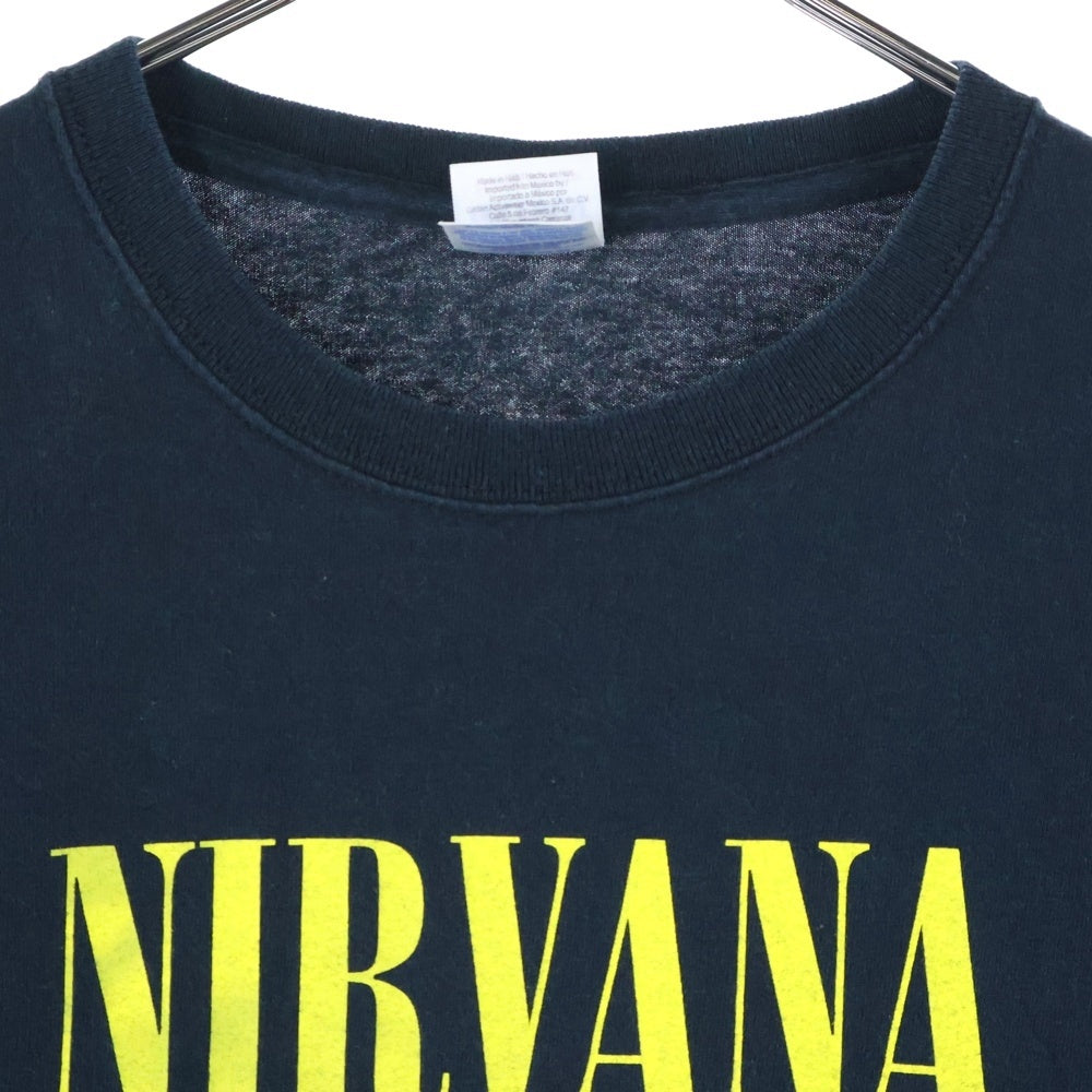 VINTAGE(ヴィンテージ) 00s NIRVANA SMILE Y2K ニルヴァーナ スマイル Tシャツ 半袖カットソー ブラック