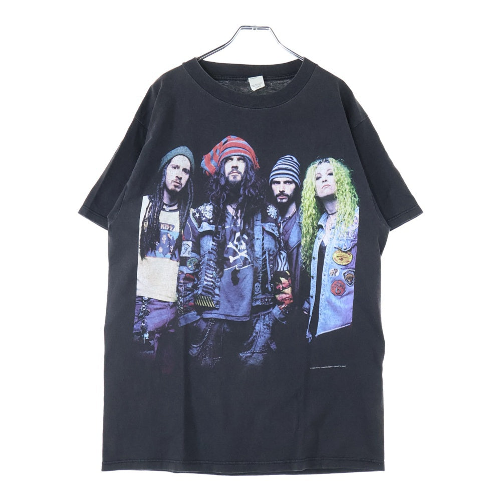 VINTAGE(ヴィンテージ) 90S WHITE ZOMBIE ホワイトゾンビ 両面プリント 半袖Tシャツ ブラック