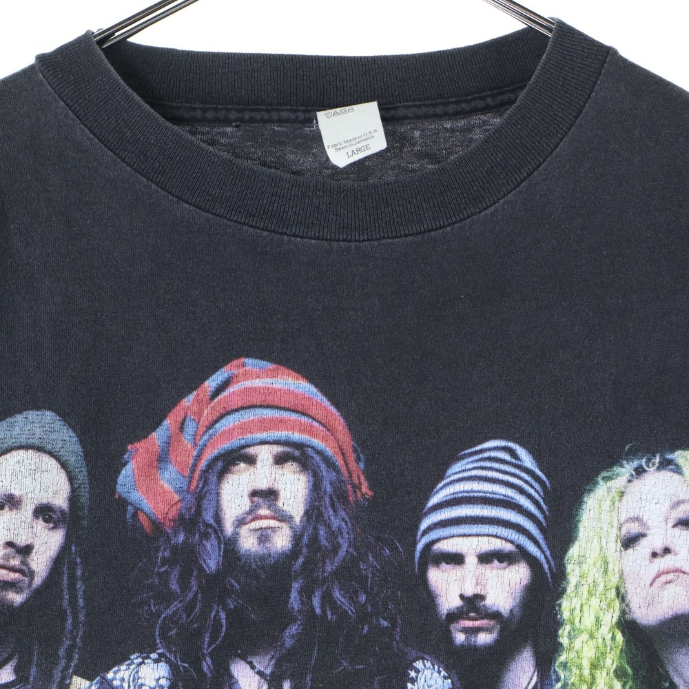 VINTAGE(ヴィンテージ) 90S WHITE ZOMBIE ホワイトゾンビ 両面プリント 半袖Tシャツ ブラック
