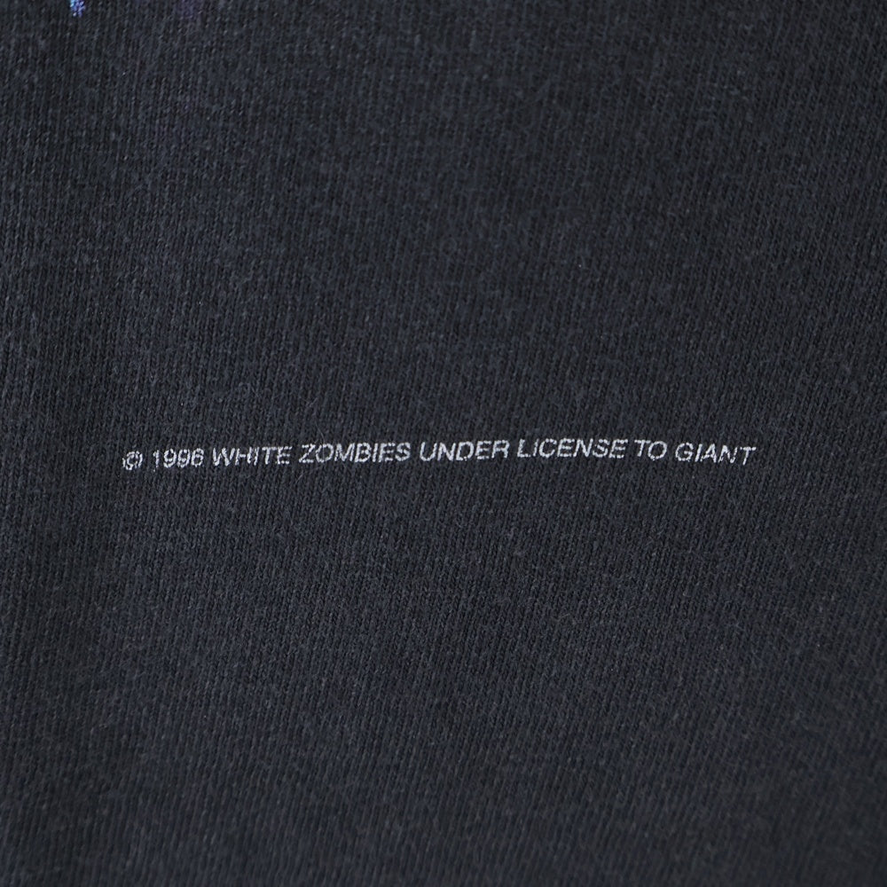 VINTAGE(ヴィンテージ) 90S WHITE ZOMBIE ホワイトゾンビ 両面プリント 半袖Tシャツ ブラック