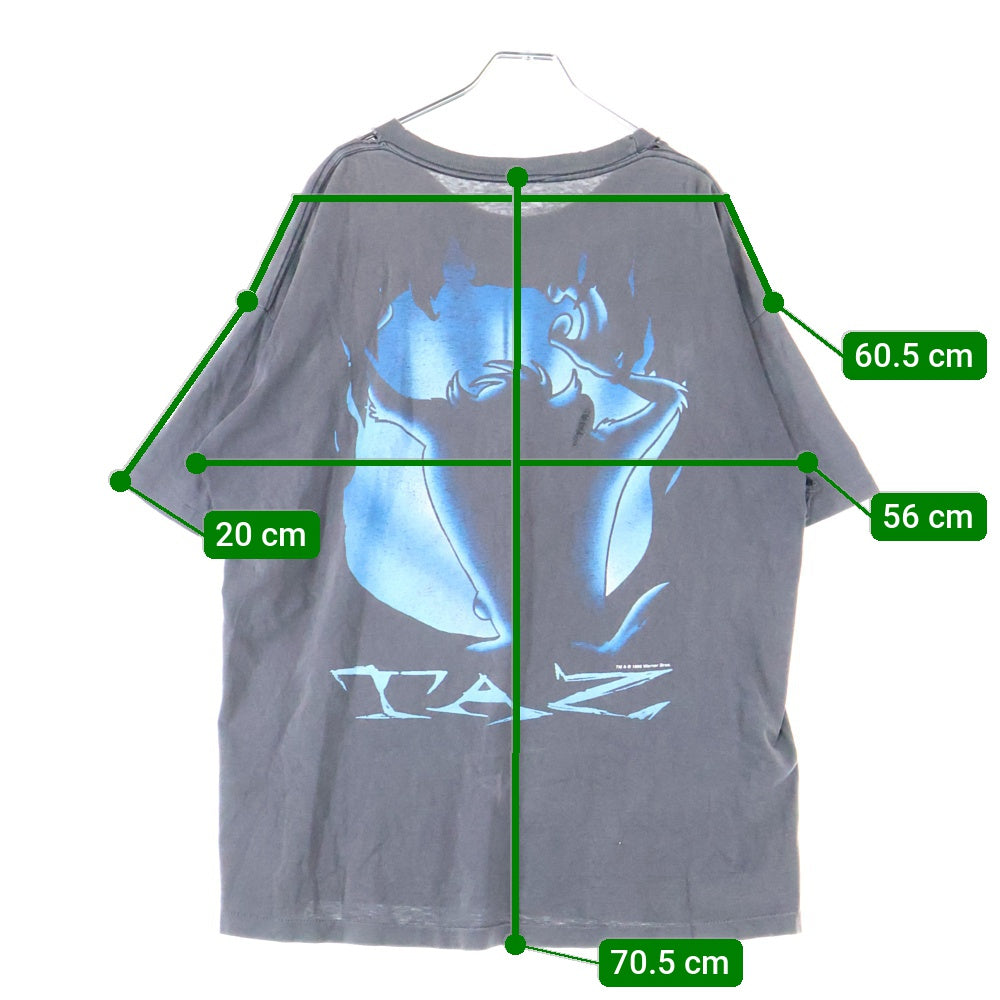 VINTAGE(ヴィンテージ) 90s WARNER BROS ワーナーブラザーズ 両面プリント Tシャツ 半袖カットソーブラック
