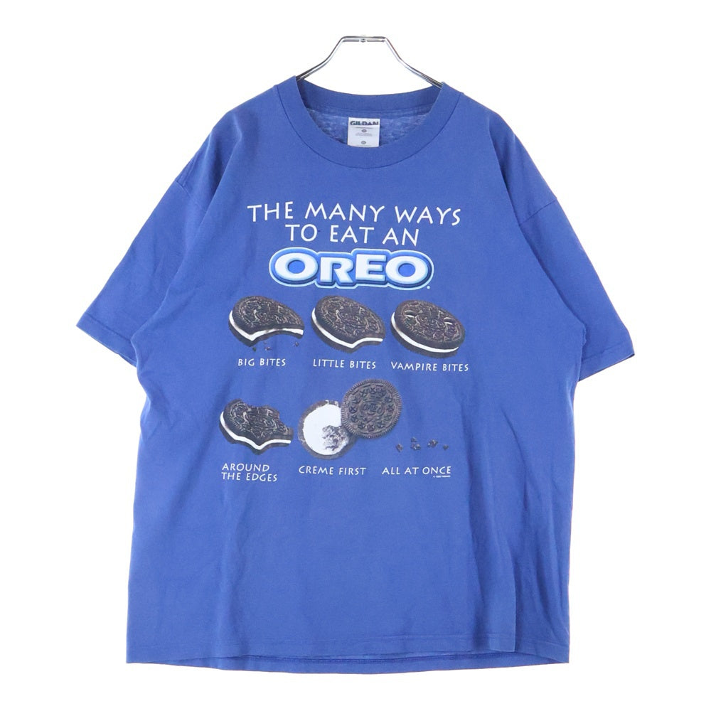 VINTAGE(ヴィンテージ) 00s OREO オレオ フロントプリント Tシャツ 半袖カットソー ブルー