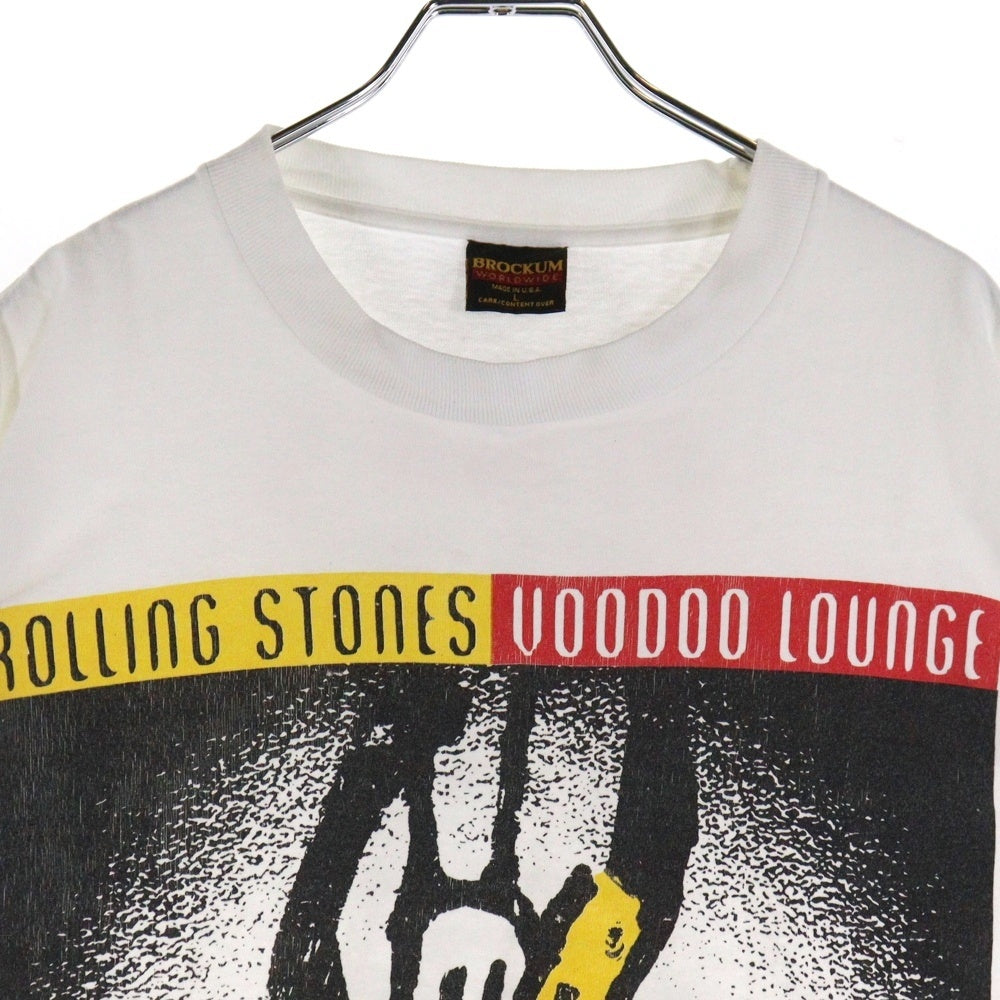 VINTAGE(ヴィンテージ) 90s THE ROLLING STONES VOODOO LOUNGE 1994 ローリング ストーンズ ヴードゥー ラウンジ 半袖Tシャツ カットソー ホワイト