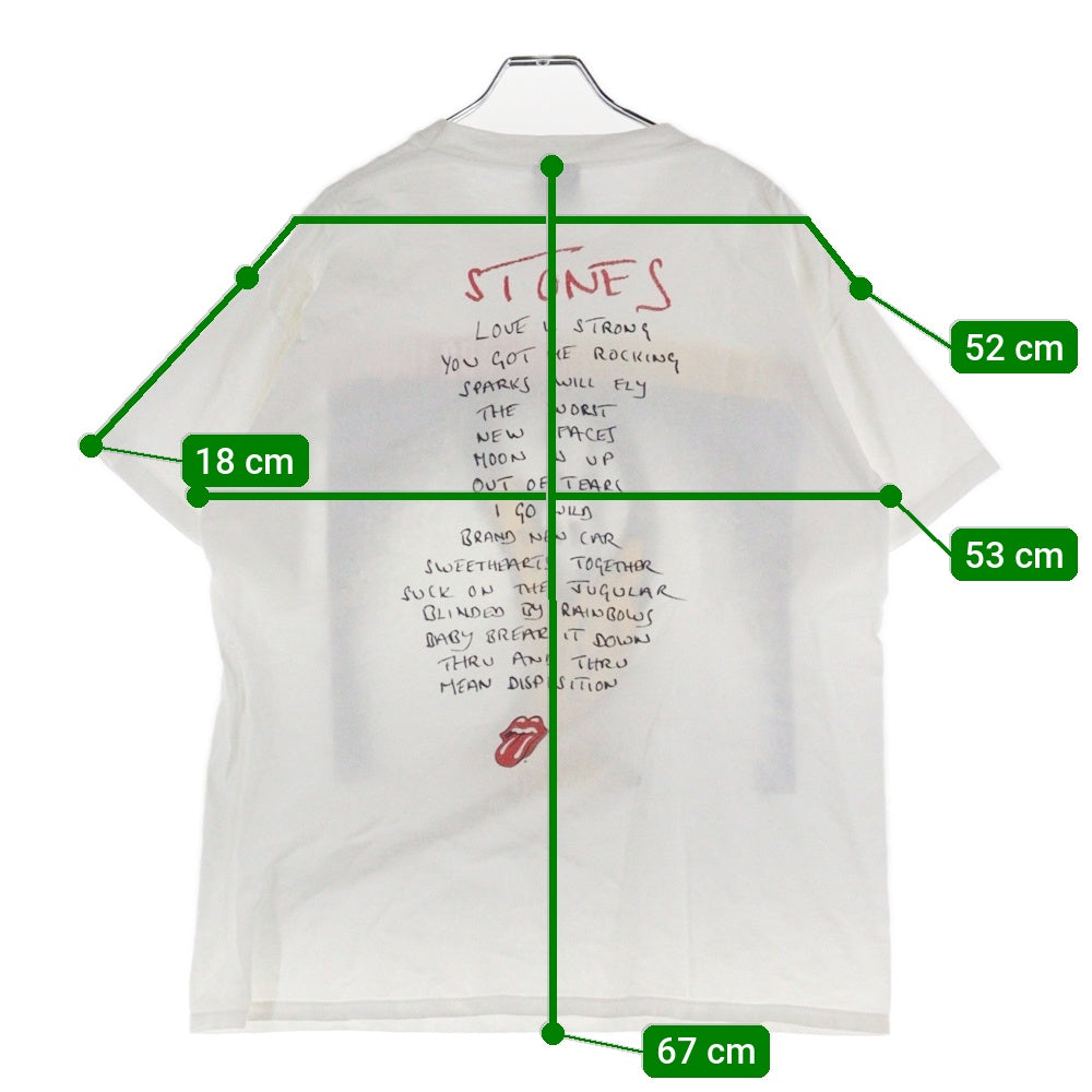 VINTAGE(ヴィンテージ) 90s THE ROLLING STONES VOODOO LOUNGE 1994 ローリング ストーンズ ヴードゥー ラウンジ 半袖Tシャツ カットソー ホワイト