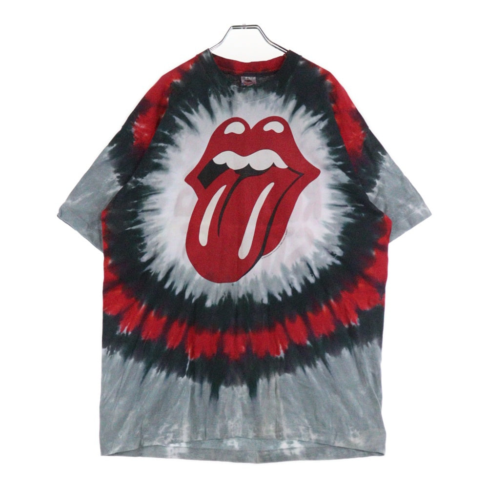 VINTAGE(ヴィンテージ) 90s THE ROLLING STONES TONGUE TIE DYE タイダイ 半袖Tシャツ カットソー グレー/ブラック/レッド