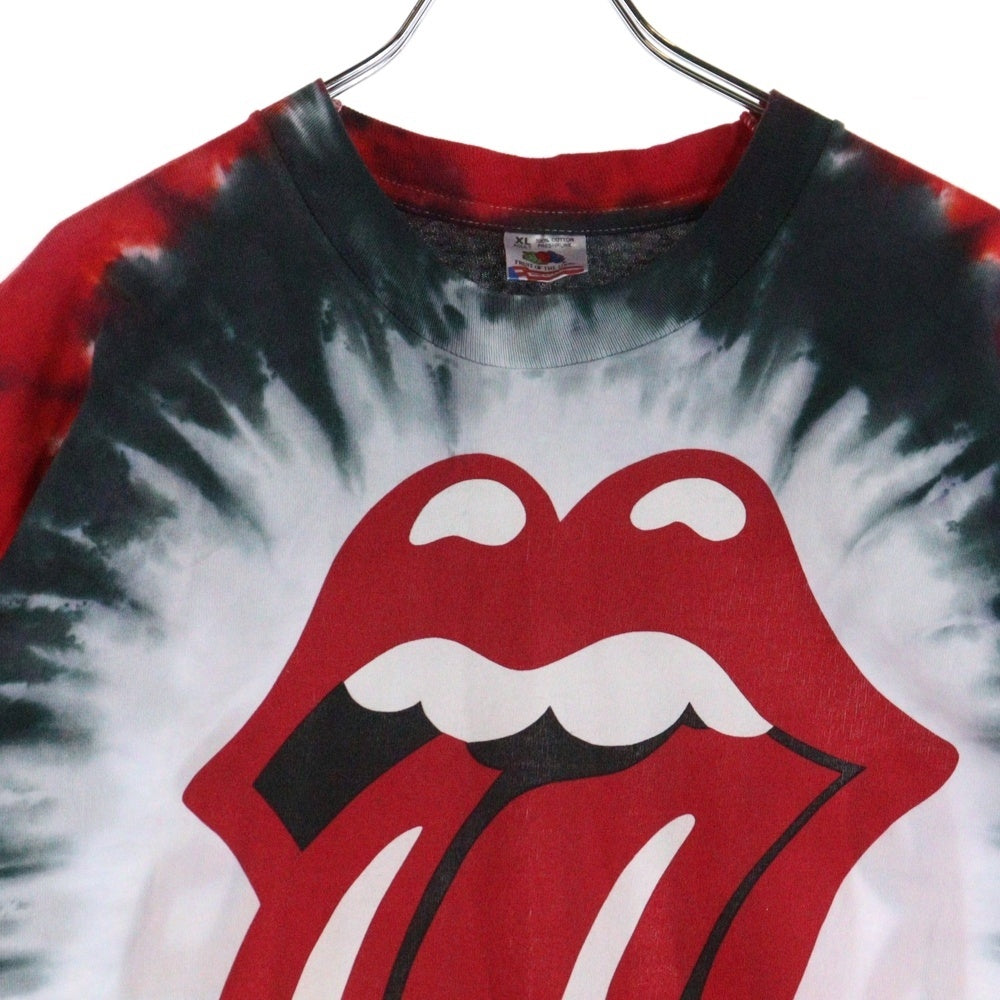 VINTAGE(ヴィンテージ) 90s THE ROLLING STONES TONGUE TIE DYE タイダイ 半袖Tシャツ カットソー グレー/ブラック/レッド