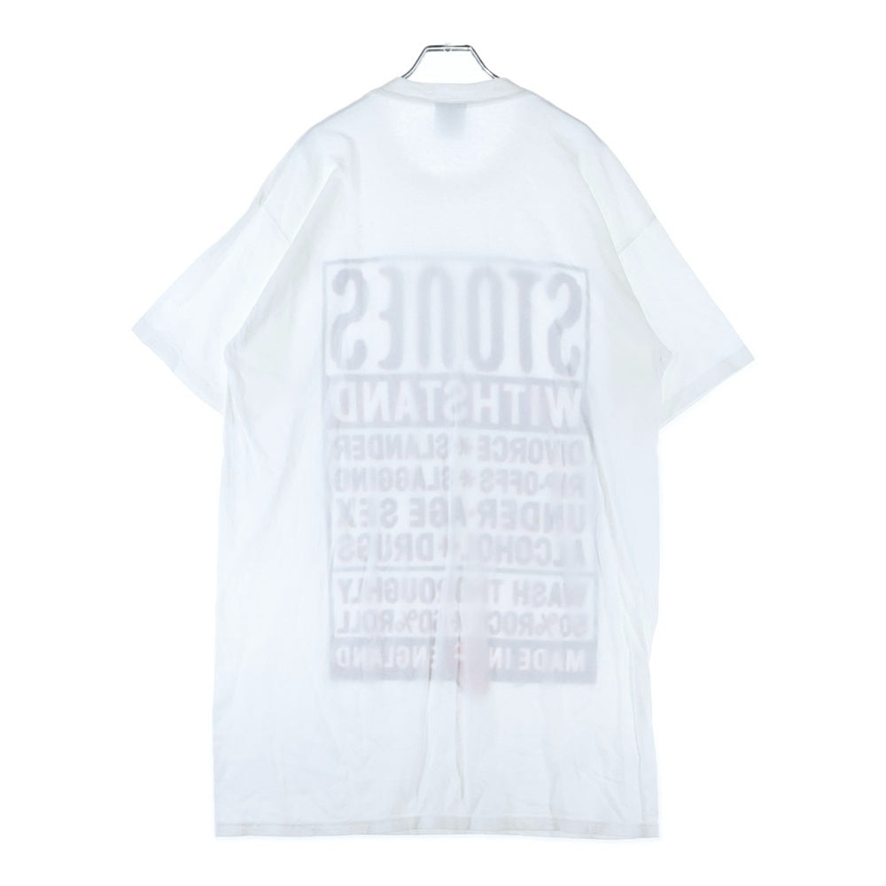 VINTAGE(ヴィンテージ) 90s THE ROLLING STONE WITHSTAND1994 ローリング ストーンズ フロントプリント 半袖Tシャツ カットソー ホワイト