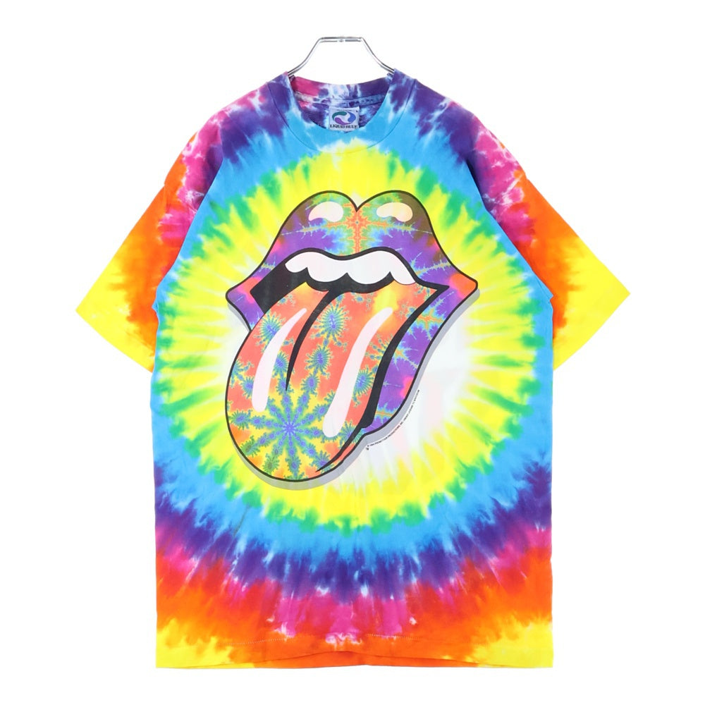 VINTAGE(ヴィンテージ) 90s THE ROLLING STONES TIE DYE 1994 ローリング ストーンズ タイダイ 半袖Tシャツ カットソー イエロー/グリーン/ブルー