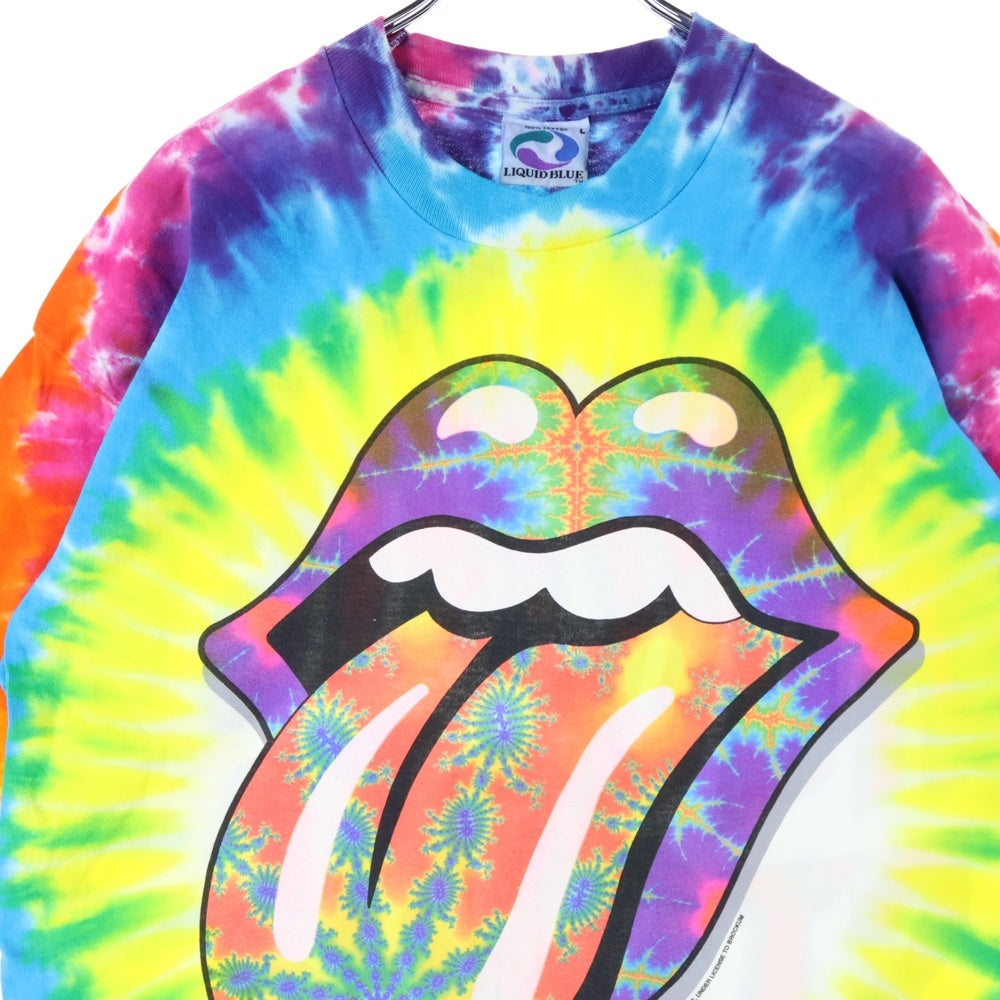 VINTAGE(ヴィンテージ) 90s THE ROLLING STONES TIE DYE 1994 ローリング ストーンズ タイダイ 半袖Tシャツ カットソー イエロー/グリーン/ブルー