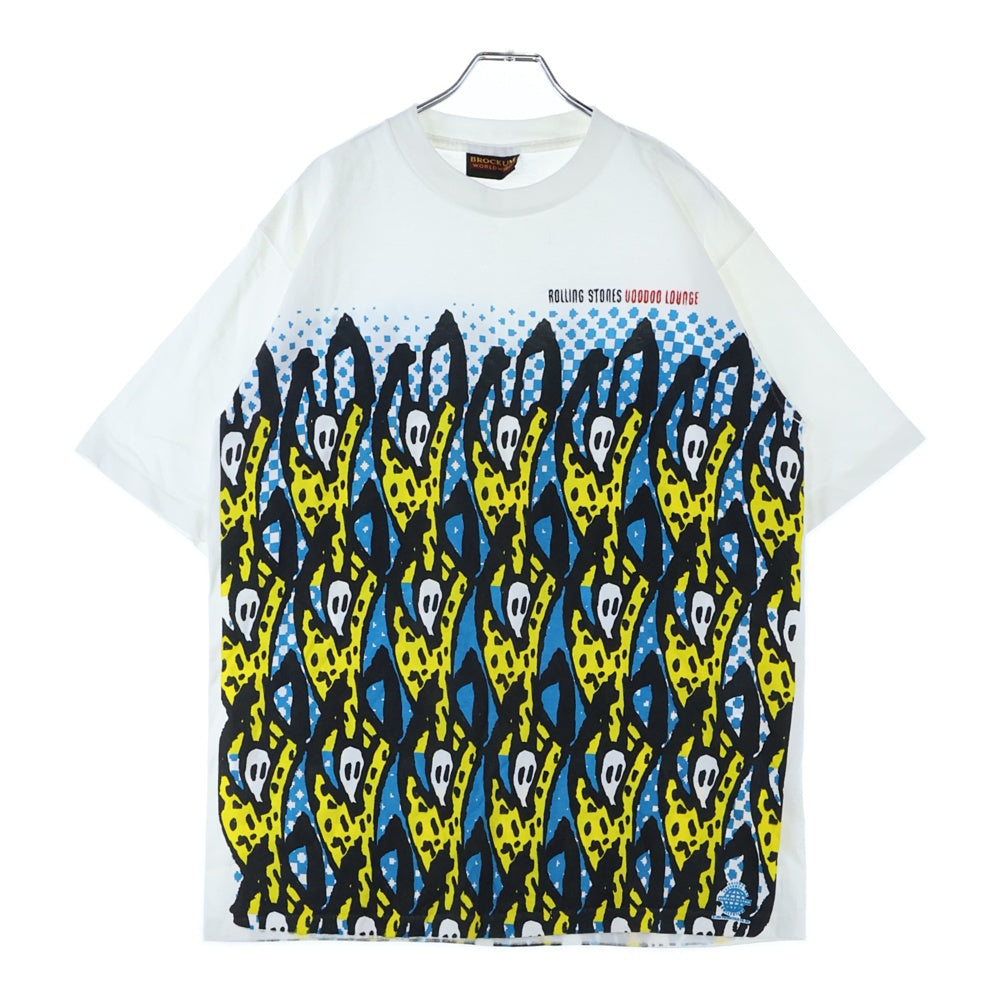 VINTAGE(ヴィンテージ) 90s THE ROLLING STONES VOODOO LOUNGE ローリング ストーンズ ヴードゥー ラウンジ 半袖Tシャツ カットソー ホワイト