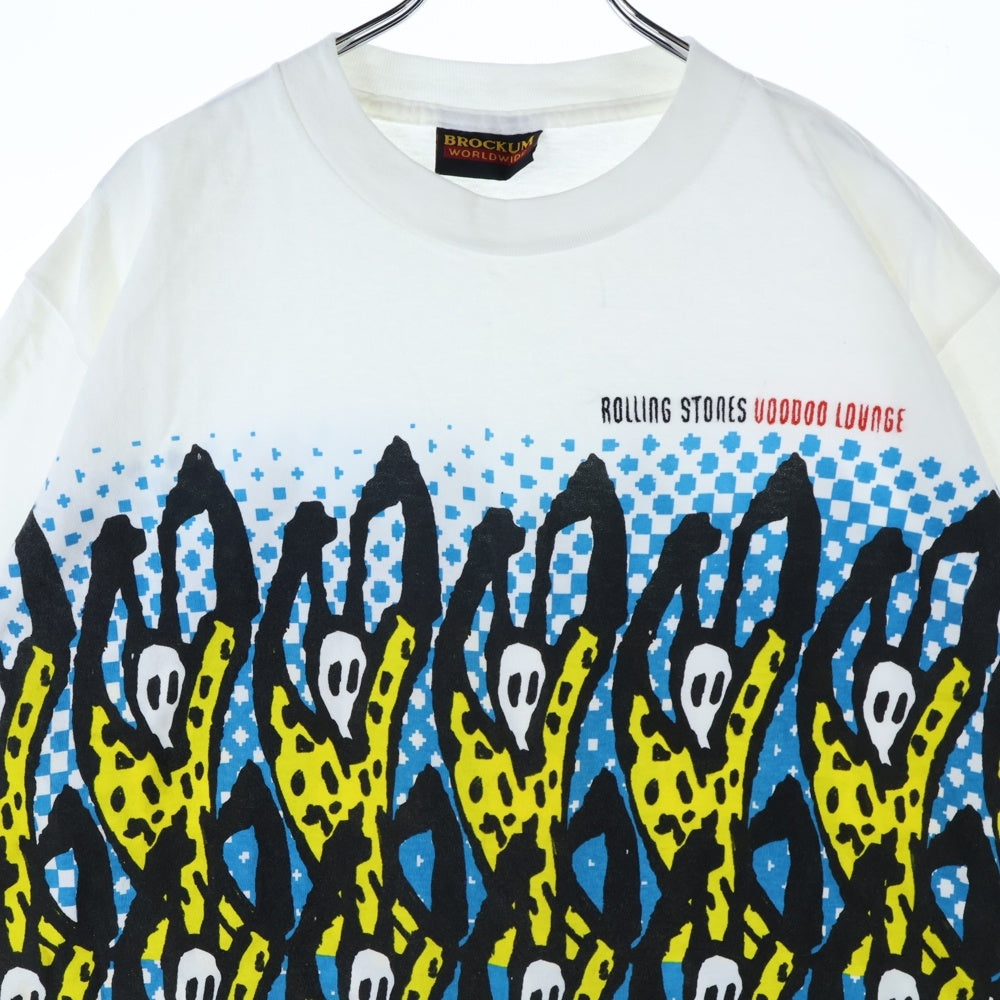 VINTAGE(ヴィンテージ) 90s THE ROLLING STONES VOODOO LOUNGE ローリング ストーンズ ヴードゥー ラウンジ 半袖Tシャツ カットソー ホワイト