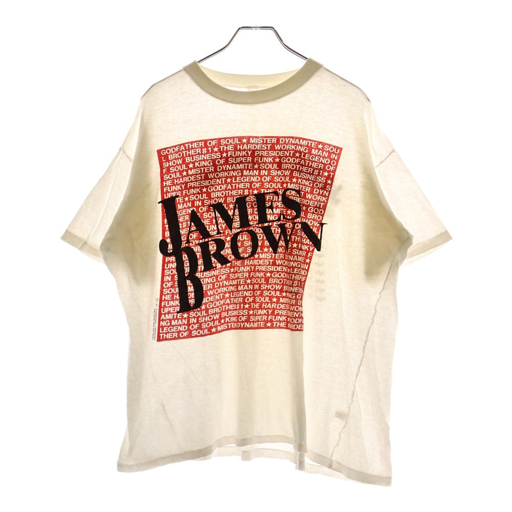 VINTAGE(ヴィンテージ) 90s JAMES BROWN JAPAN TOUR 1993 ジェームス ブラウン 半袖Tシャツ カットソー ホワイト