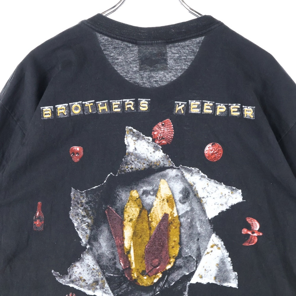 VINTAGE(ヴィンテージ) 90s THE NEVILLE BROTHERS BROTHERS KEEPER R&Bバンド ネビル ブラザーズ ブラザーズキーパー 半袖Tシャツ カットソー ブラック