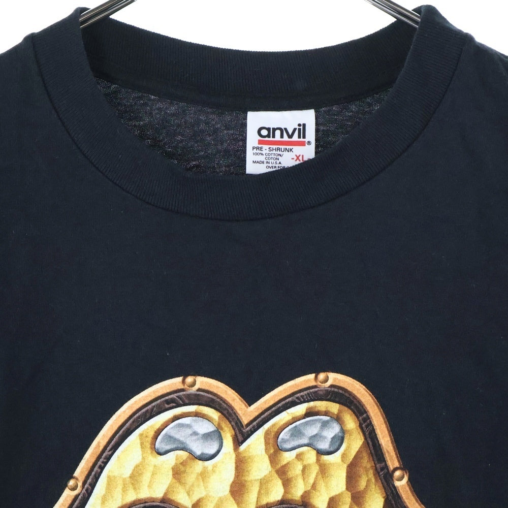 VINTAGE(ヴィンテージ) 90s THE ROLLING STONES LOS ANGELES 1997 ローリング ストーンズ ゴールドタン 半袖Tシャツ カットソー ブラック