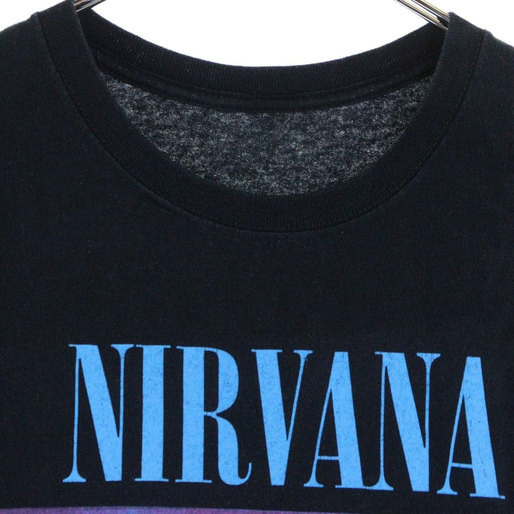 VINTAGE(ヴィンテージ) 00s NIRVANA SLIVER Y2K ニルヴァーナ スリバー Tシャツ 半袖カットソー ブラック