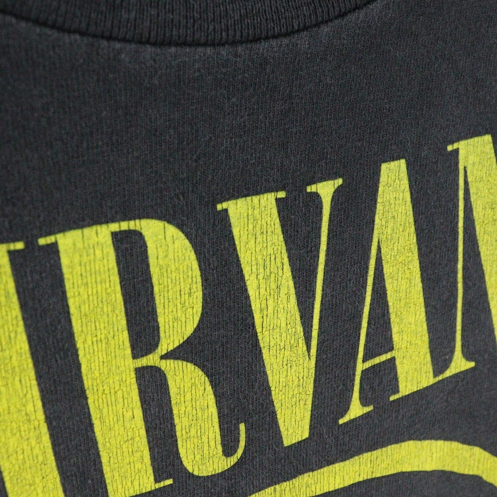 VINTAGE(ヴィンテージ) 90s NIRVANA SMILE ニルヴァーナ スマイル Tシャツ 半袖カットソー ブラック