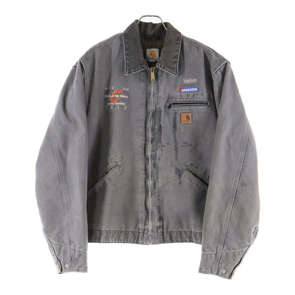 CARHARTT(カーハート) 10s DETROIT JACKET BLANKET 企業刺繍 デトロイト ブランケット ジャケット グレー