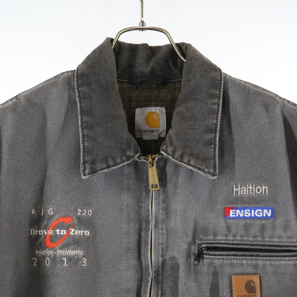CARHARTT(カーハート) 10s DETROIT JACKET BLANKET 企業刺繍 デトロイト ブランケット ジャケット グレー