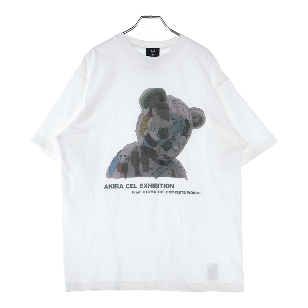 NO BRAND(ノーブランド) AKIRA 大友克洋 セル画展 Tシャツ 半袖カットソーホワイト