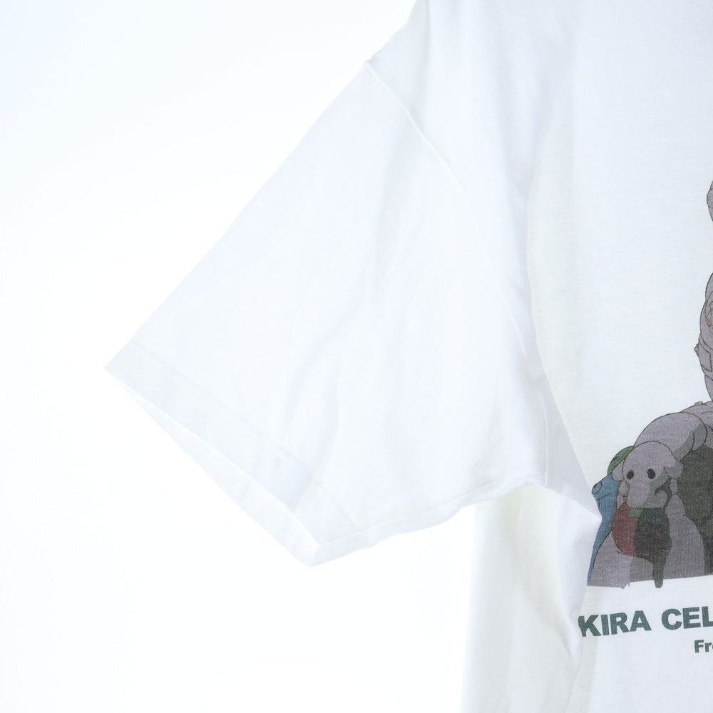 NO BRAND(ノーブランド) AKIRA 大友克洋 セル画展 Tシャツ 半袖カットソーホワイト