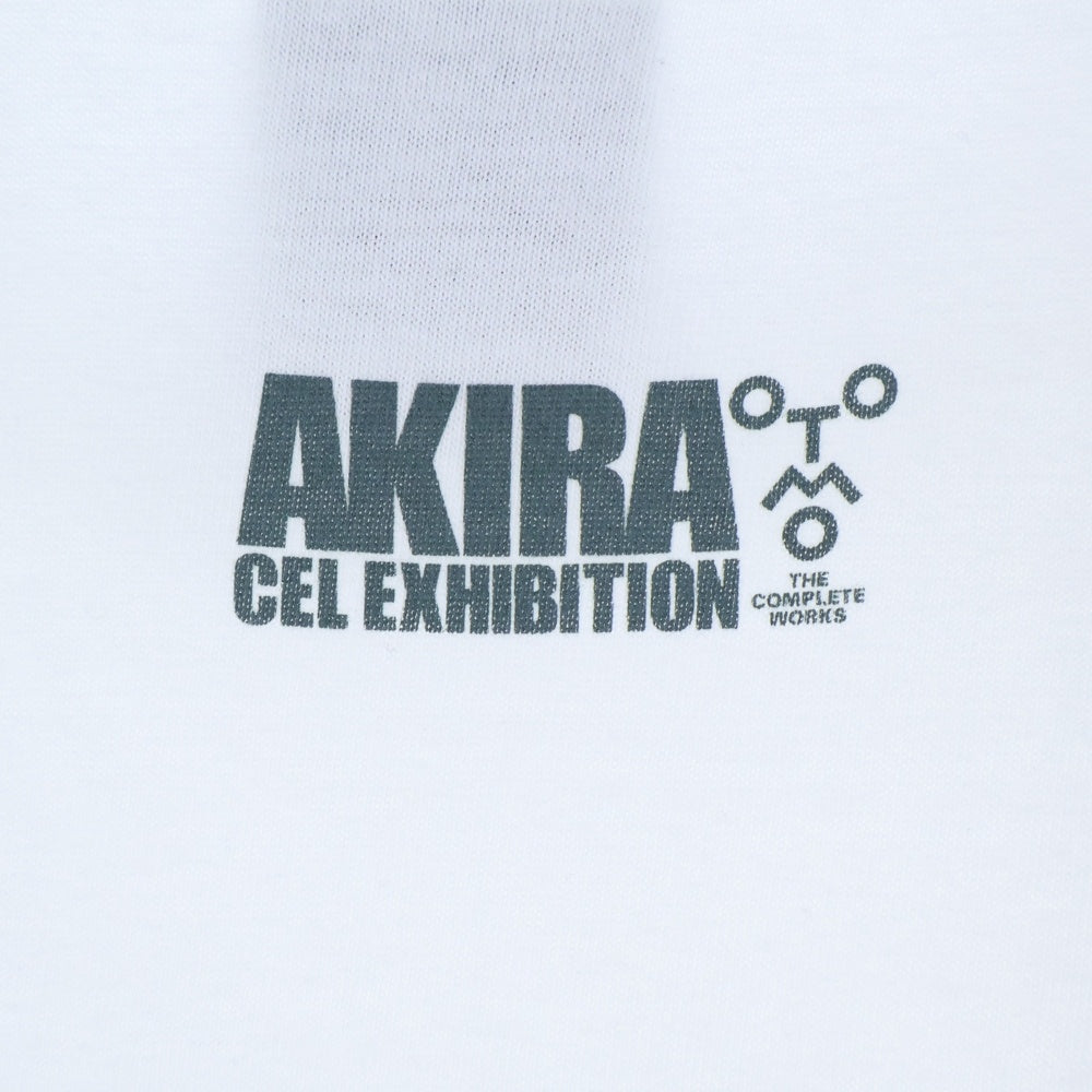 NO BRAND(ノーブランド) AKIRA 大友克洋 セル画展 Tシャツ 半袖カットソーホワイト