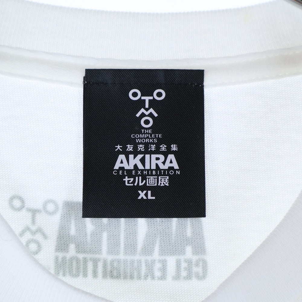 NO BRAND(ノーブランド) AKIRA 大友克洋 セル画展 Tシャツ 半袖カットソーホワイト