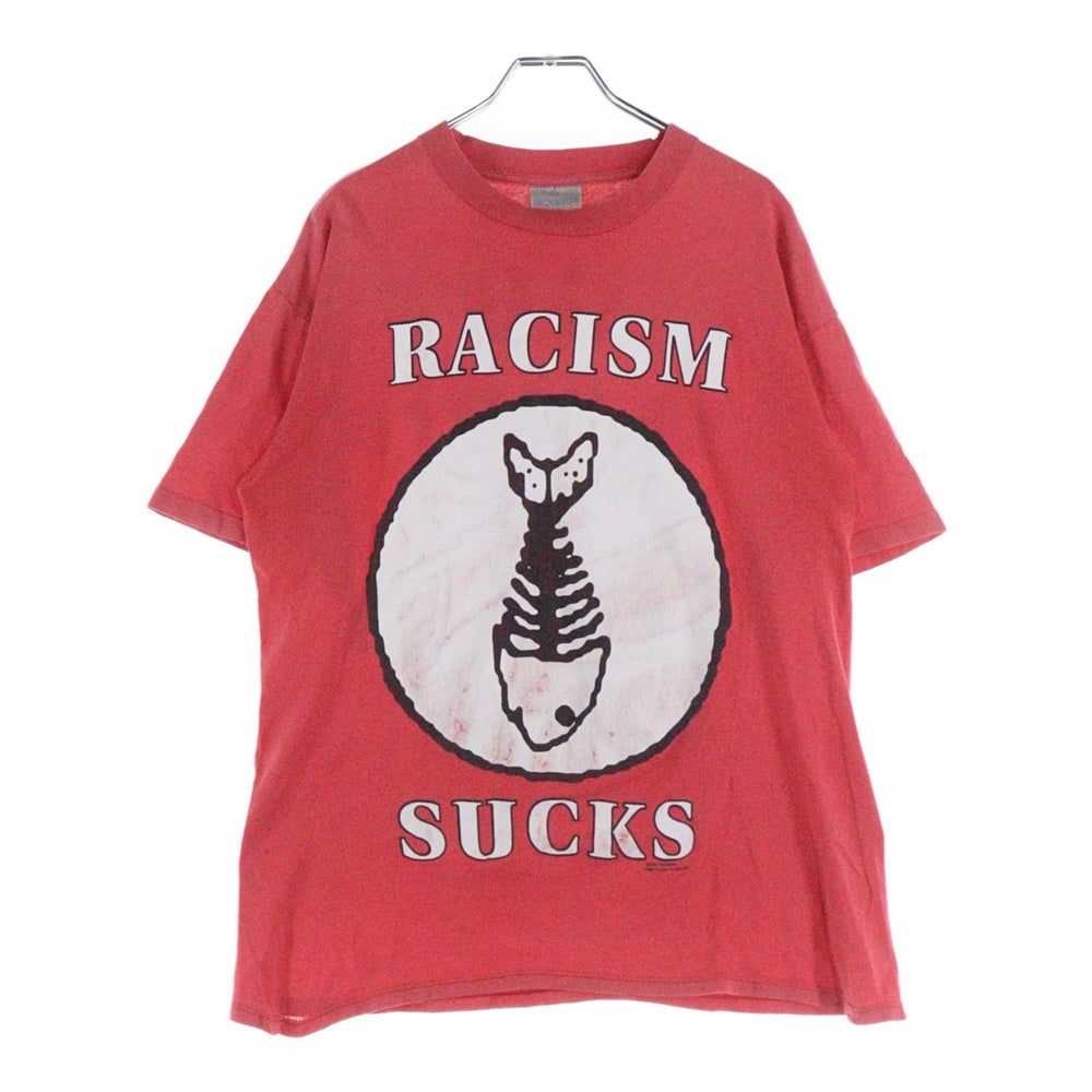 VINTAGE(ヴィンテージ) 90s FISH BONE RACISM SUCKS フィッシュボーン 両面プリント Tシャツ 半袖カットソーレッド