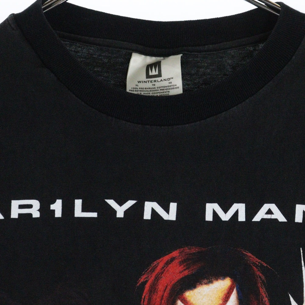 VINTAGE(ヴィンテージ) 90s MARILYN MANSON ROCK IS DEAD マリリン マンソン ロック イズ デッド ツアー Tシャツ 半袖 カットソー ブラック