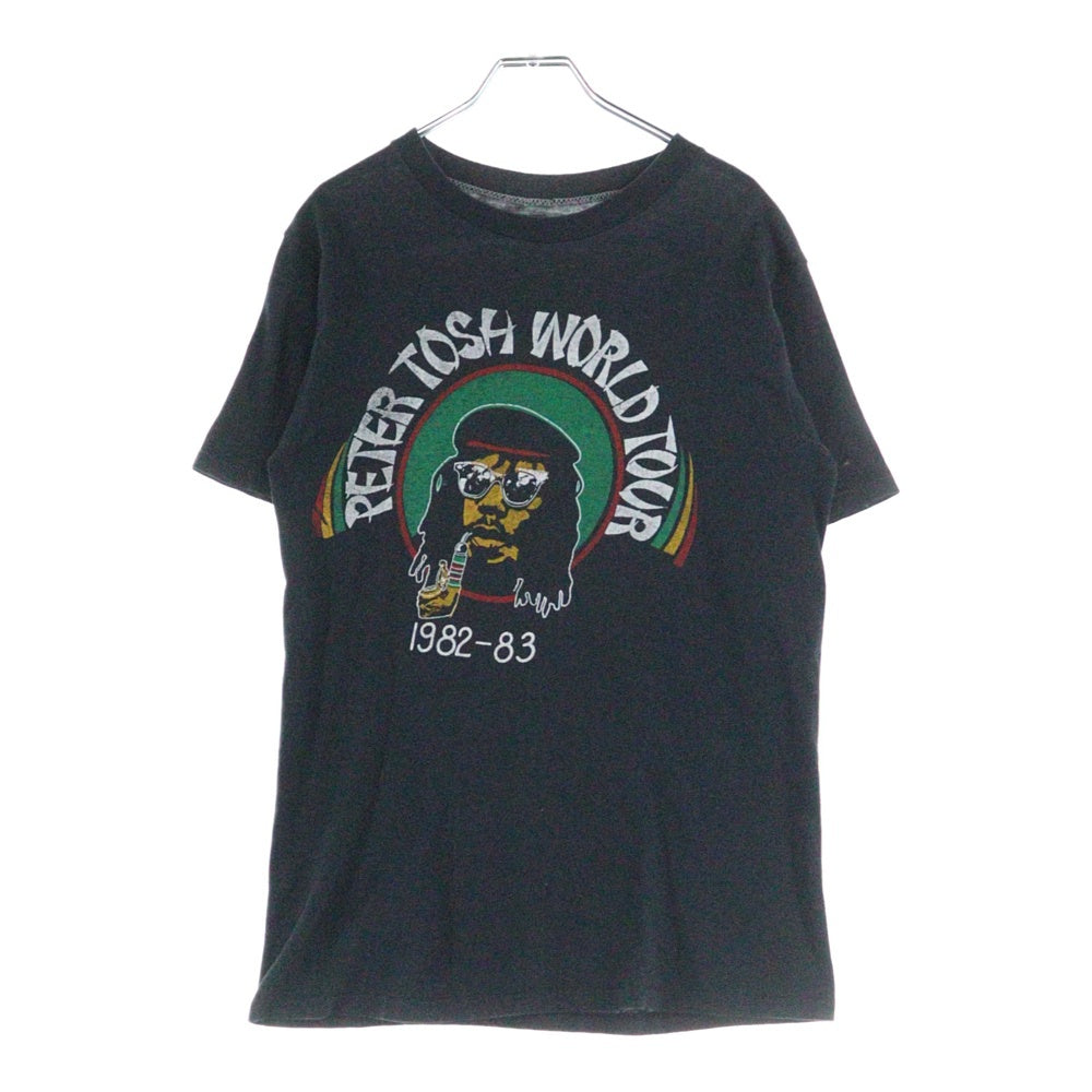 VINTAGE(ヴィンテージ) 80s PETER TOSH WORLD TOUR ピーター トッシュ 1982-83 半袖Tシャツ カットソー ブルー